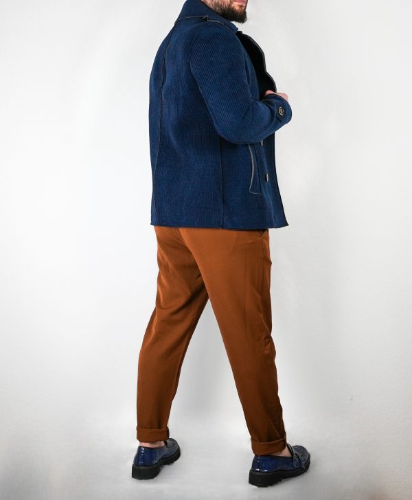 Cappotto da Uomo Blu Reale - immagine 4