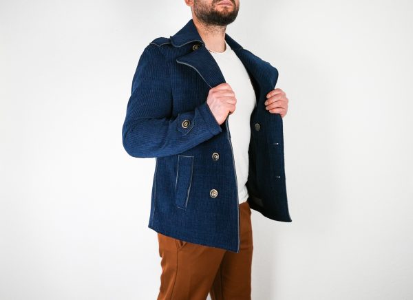 Cappotto da Uomo Blu Reale