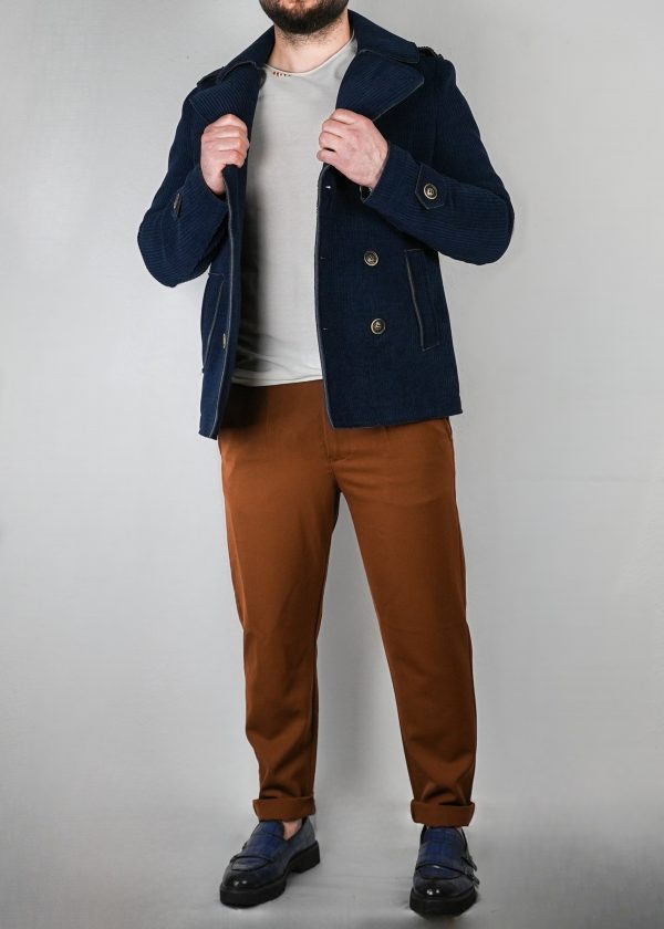 Cappotto da Uomo Blu Reale - immagine 5
