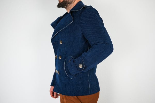 Cappotto da Uomo Blu Reale - immagine 6