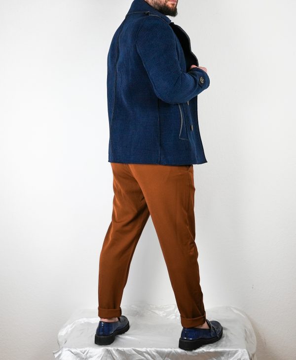 Men Jacket Royal Blue - Image 4