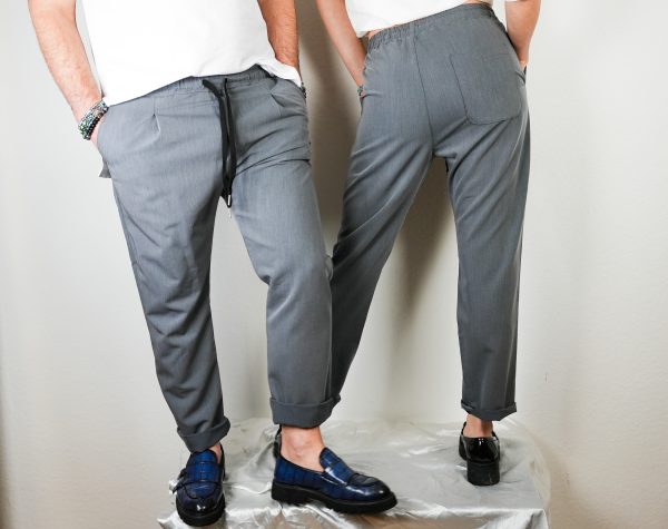 Pantaloni Eleganti Grigi Unisex - immagine 6