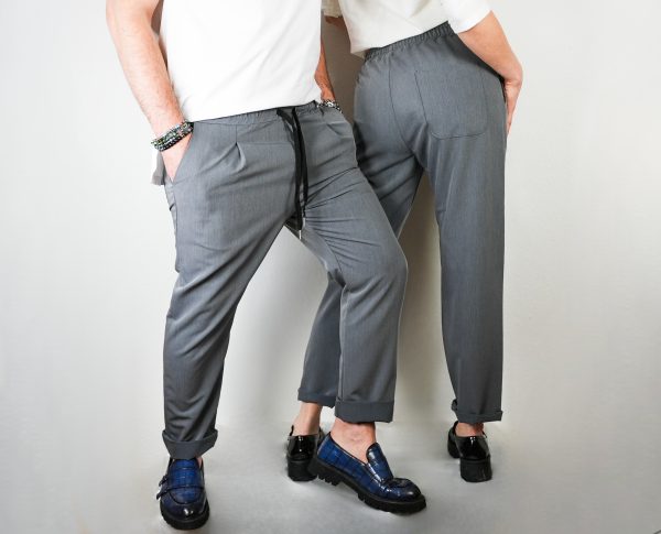Pantaloni Eleganti Grigi Unisex - immagine 4