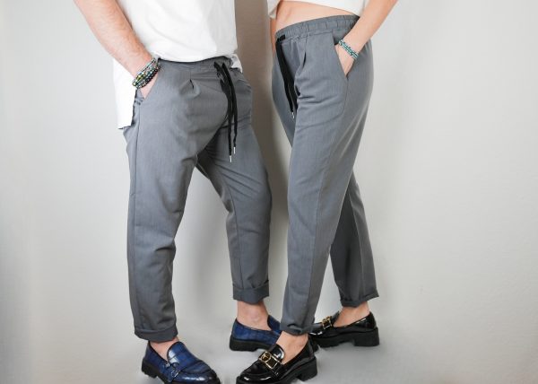 Pantaloni Eleganti Grigi Unisex - immagine 5