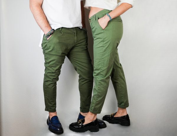 Pantaloni Eleganti Verdi Unisex