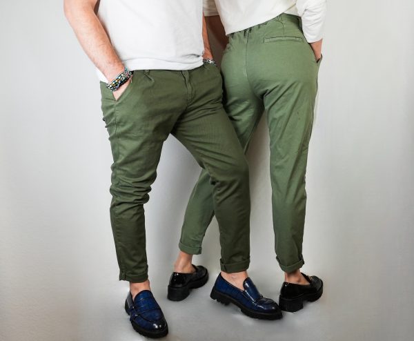 Pantaloni Eleganti Verdi Unisex - immagine 2