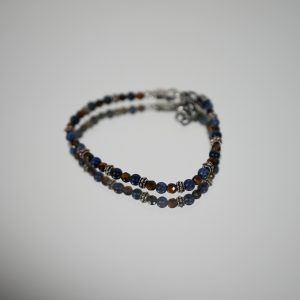 Bracciale in Pietre Naturali - Moschettone/Filo d'Acciaio