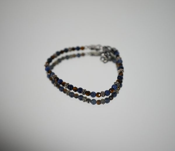 Bracciale in Pietre Naturali - Moschettone/Filo d'Acciaio