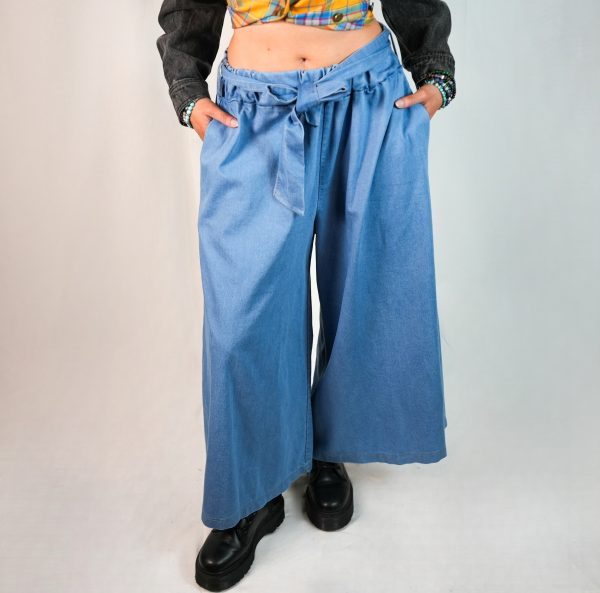 Blaue Weite Hosen – Bild 4