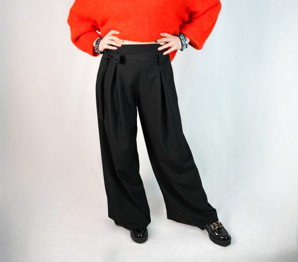 Pantaloni Business Casual a Gamba Larga Multicolore