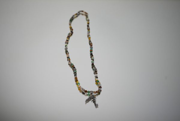 Bracciale Elastico con Base in Pietre Naturali Verde - immagine 2