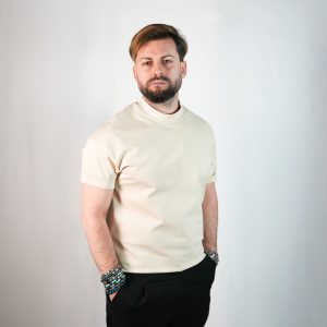 T-Shirt Beige da Uomo