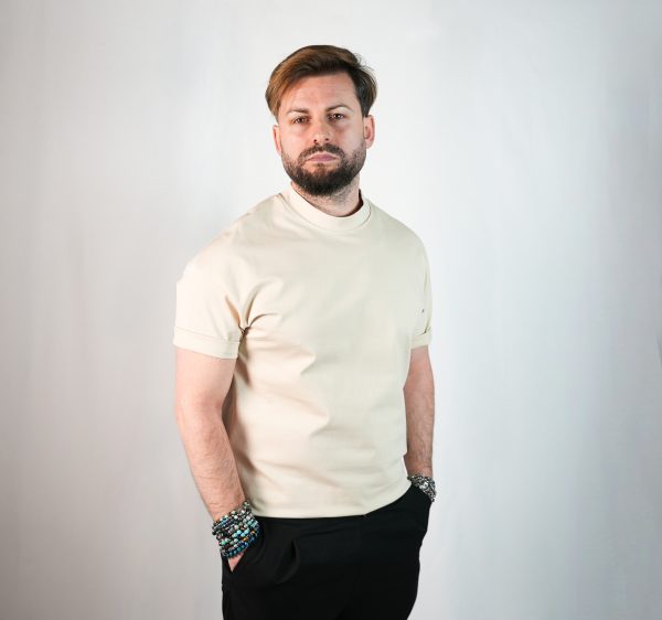 T-Shirt Beige da Uomo