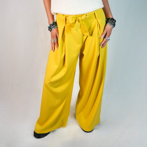 Pantaloni Business Casual a Gamba Larga Multicolore - immagine 5