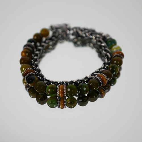 Unico-wear-bracelet-chain-necklace-green-stone(1)